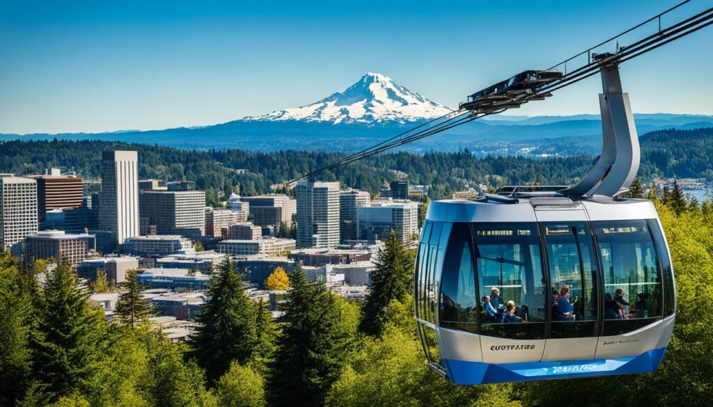 Portland tram of photo spots Portland tram of photo spots