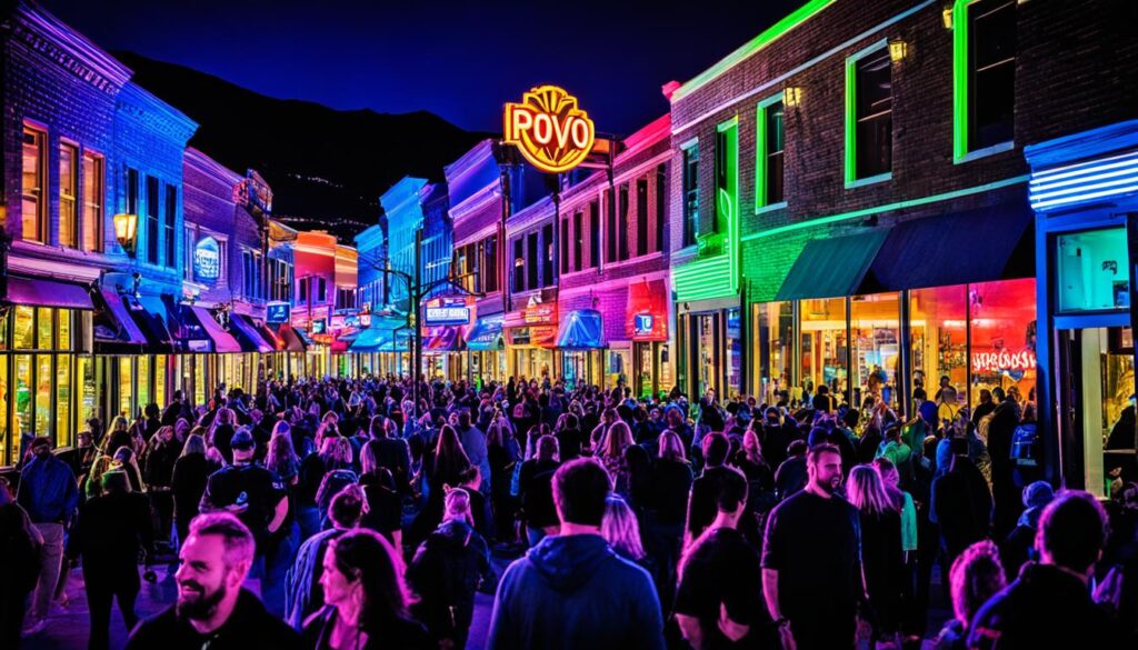 Provo nightlife districts