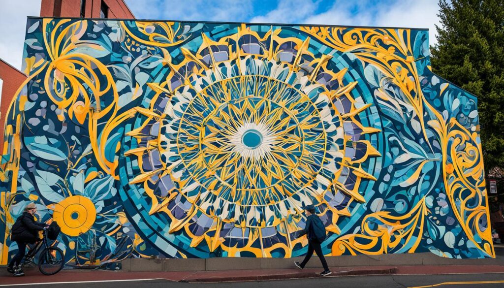 Public art walks and murals in different Portland districts