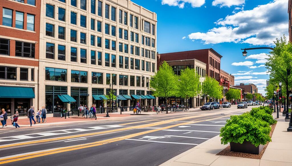 Rochester MN pedestrian-friendly areas