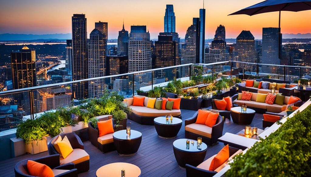 Rooftop bars and restaurants