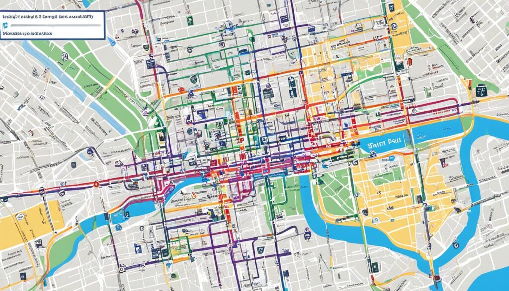 Saint Paul bus routes and accessibility features