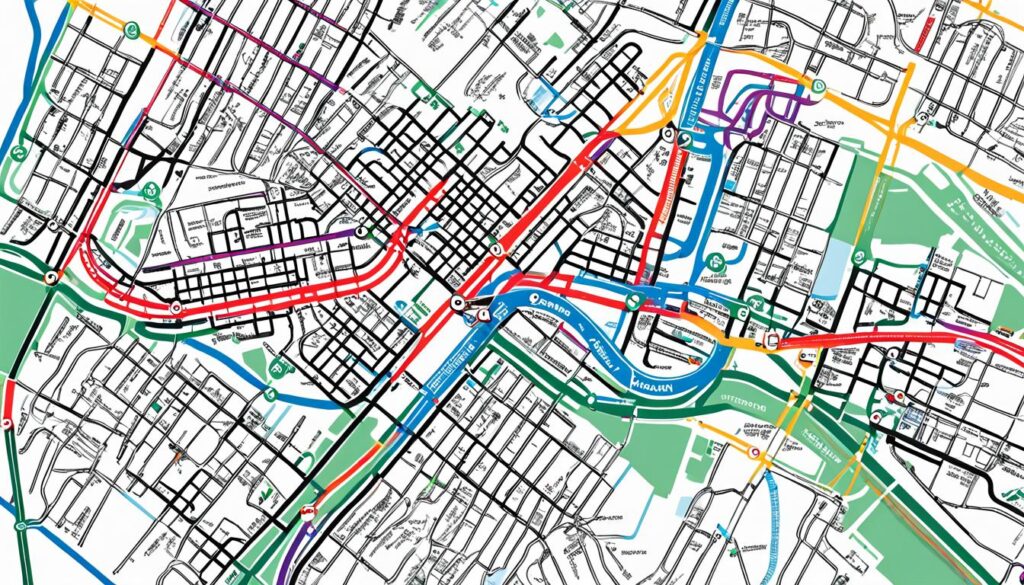 Saint Paul transit map