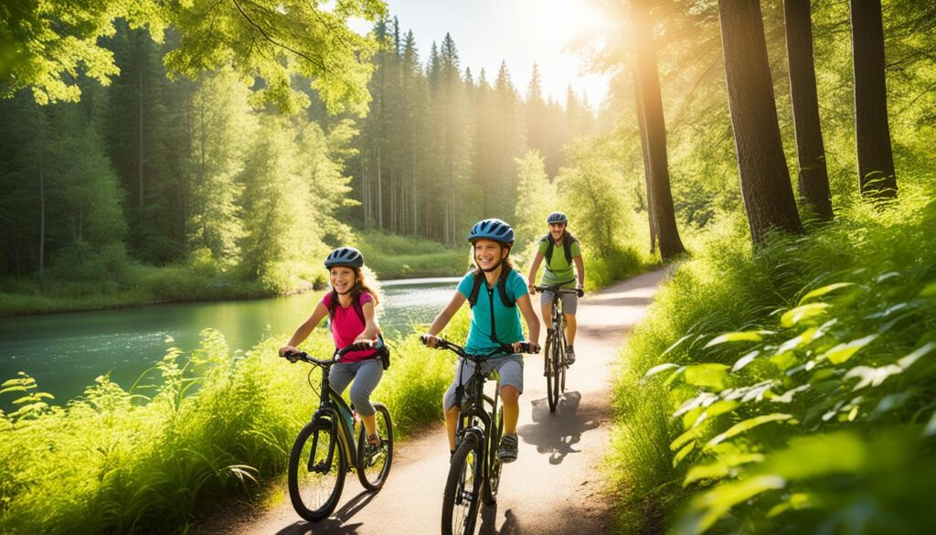 Scenic bike trails for families Scenic bike trails for families