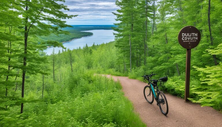 Scenic bike trails near Duluth