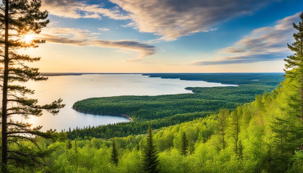 Scenic overlooks near Duluth