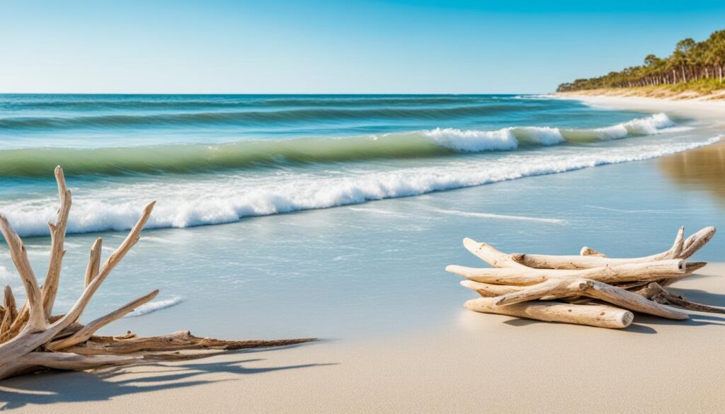 Serene beaches close to Charleston