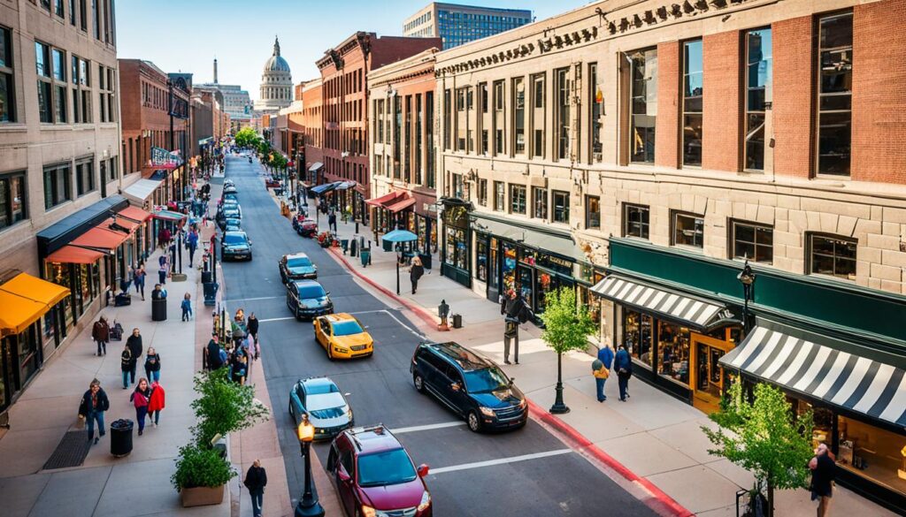 Shopping in downtown Saint Paul