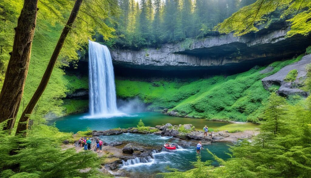 Silver Falls State Park waterfalls