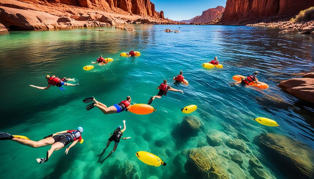 Swimming near arches national park