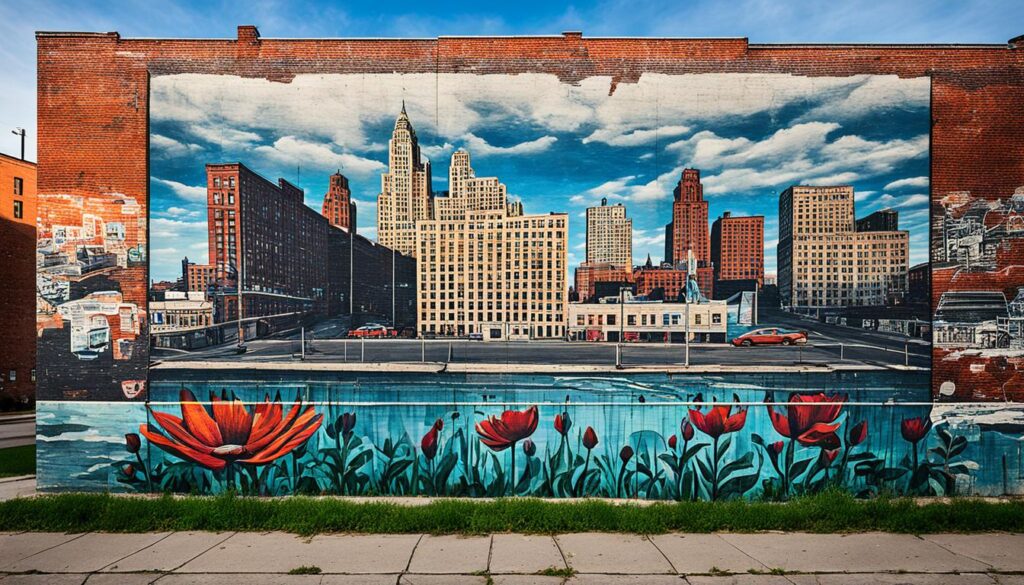 Unique outdoor art projects in Detroit