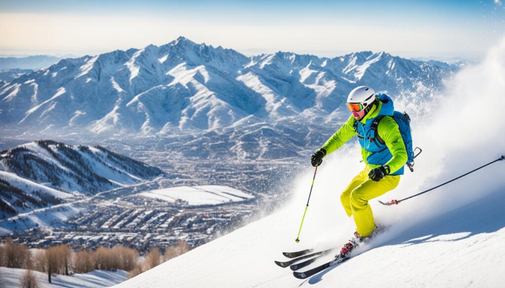 Wasatch Range skiing