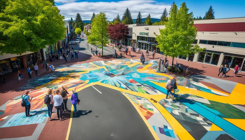 Where can I find murals and public art in Eugene? Where can I find murals and public art in Eugene?