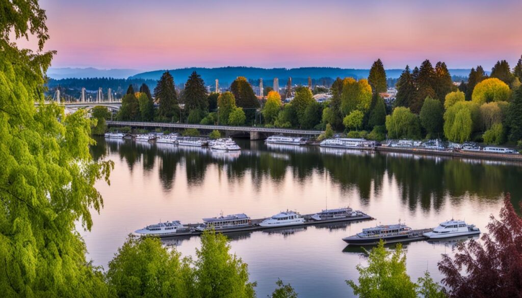 Willamette River in Salem Willamette River in Salem