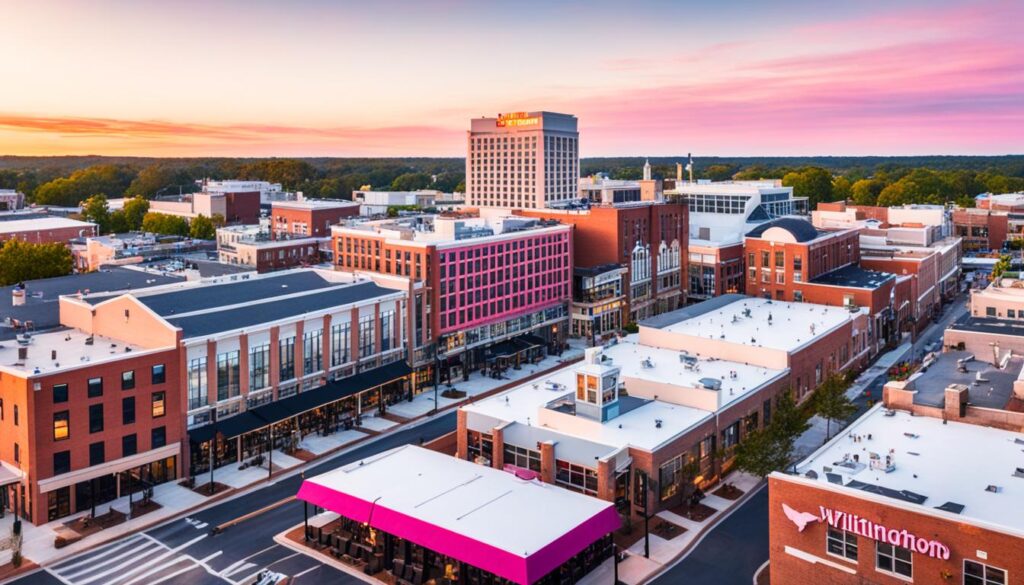 Wilmington skyline view restaurants