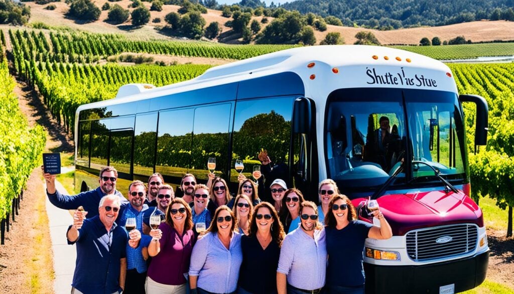 Wine tasting shuttle service Eugene