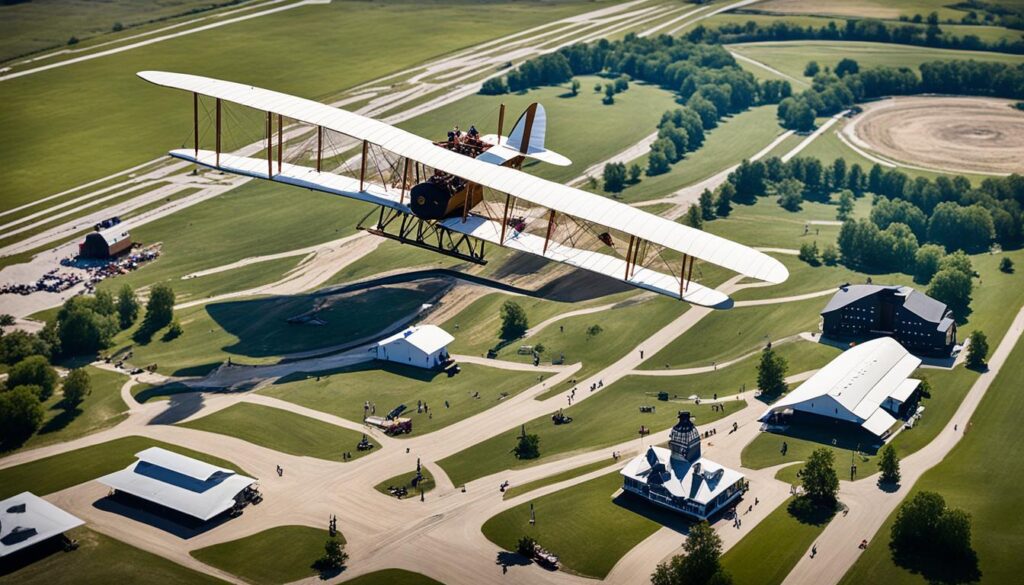 Wright Brothers flight reenactment