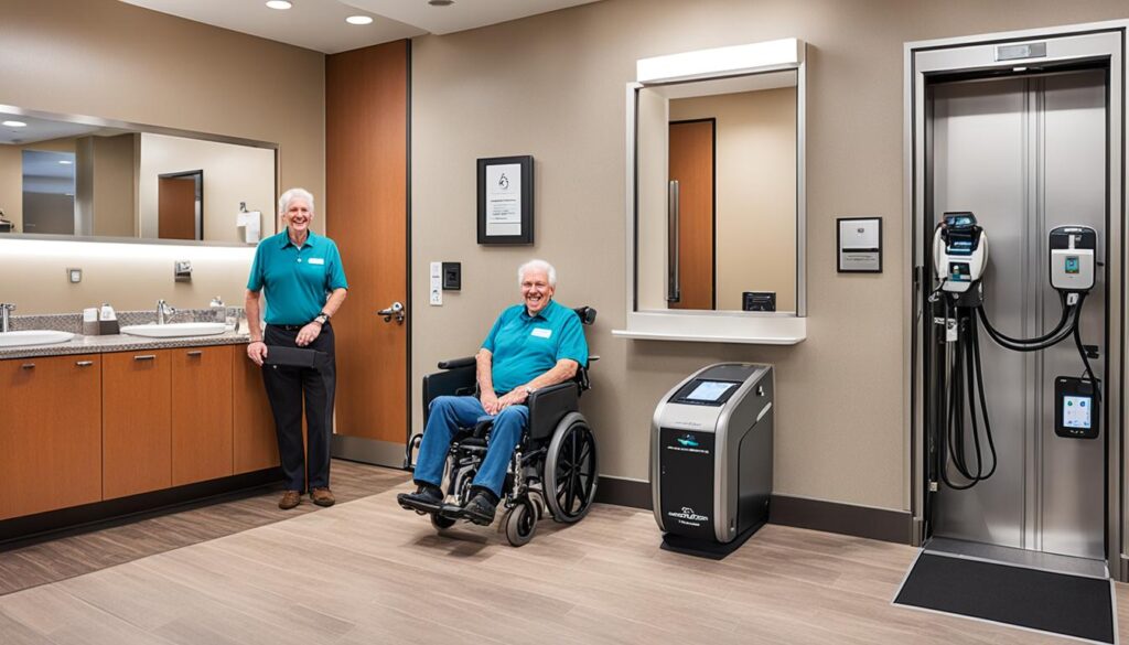 accessible hotel features at Crowne Plaza Annapolis