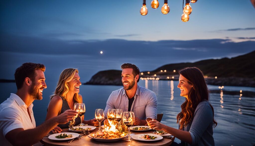 al fresco dining by the beach