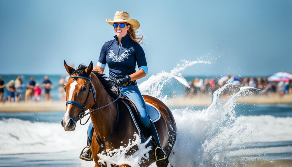 beach horseback riding in Ocean City