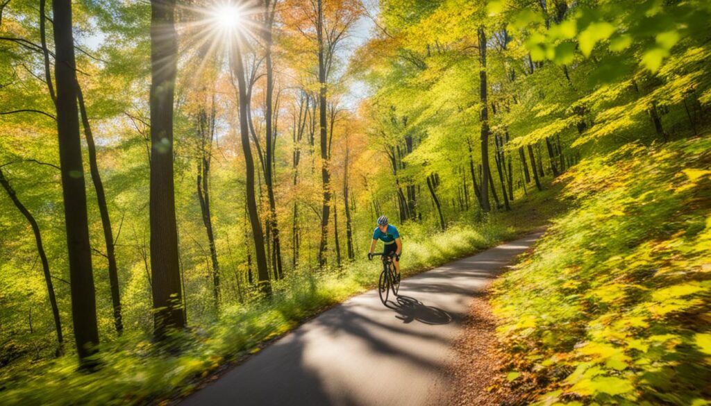 biking routes Lansing