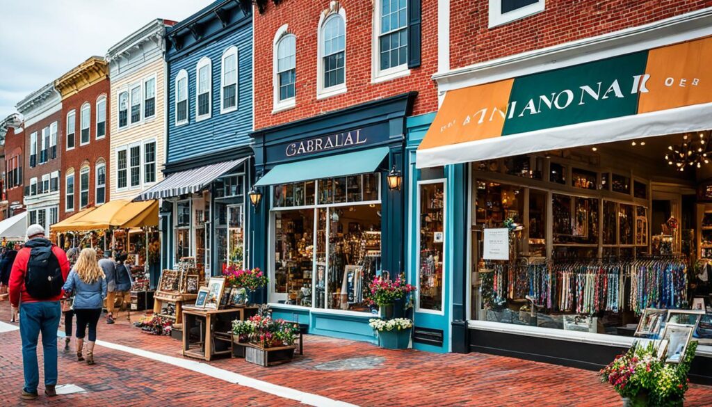 boutique shopping district Annapolis