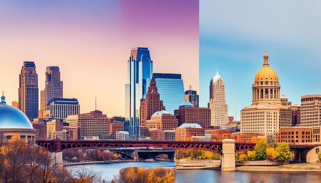 city comparison of Saint Paul and Minneapolis city comparison of Saint Paul and Minneapolis