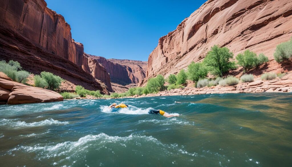 colorado river moab swimming