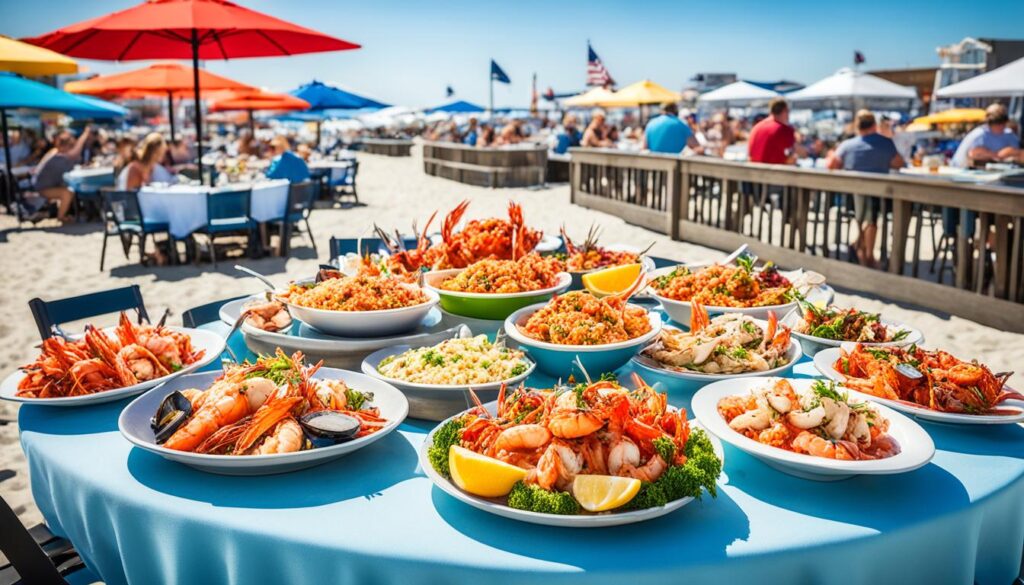 dining options in Ocean City and culinary scene in Myrtle Beach