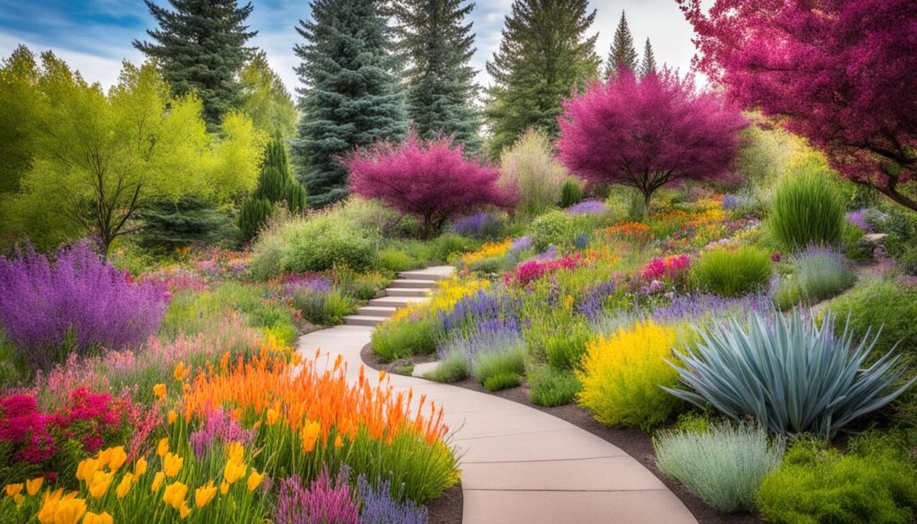 diverse flora in Red Butte Garden