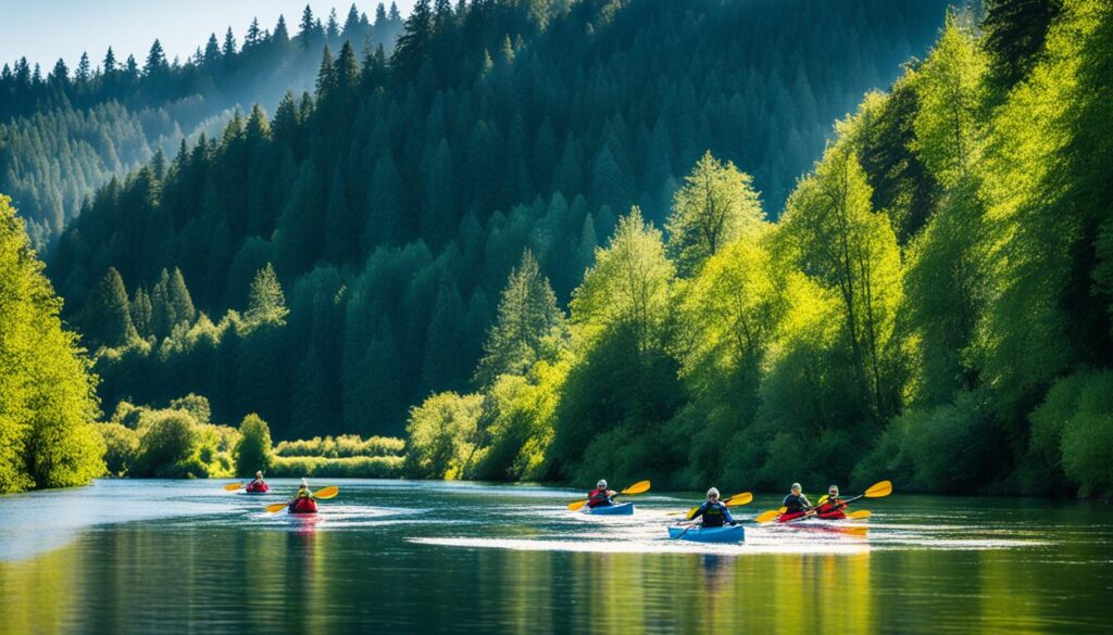 explore the Willamette River by kayak