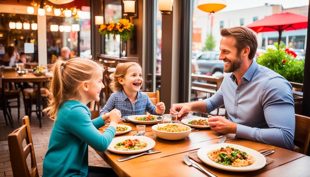 family dining in Knoxville