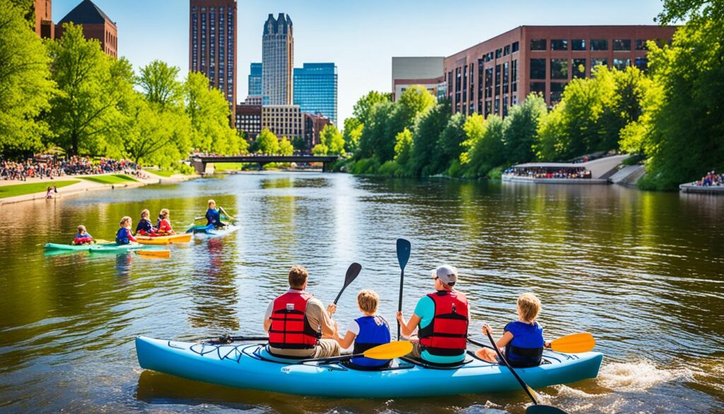 family fun day out in Grand Rapids