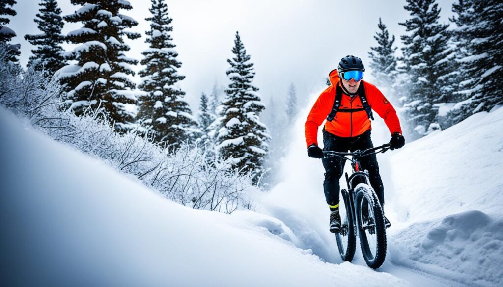 fat tire biking in the winter