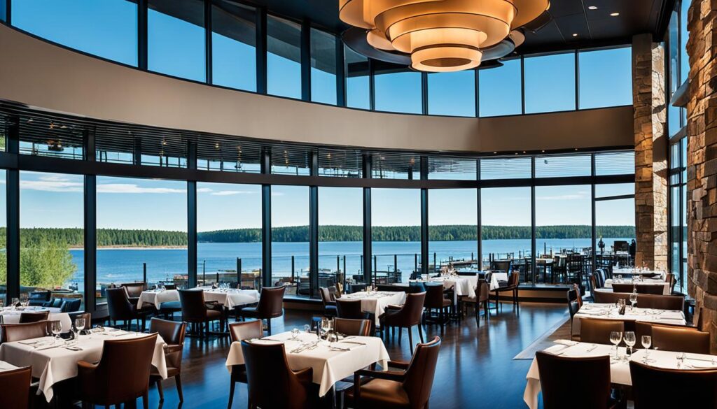 fine dining Duluth MN lake view