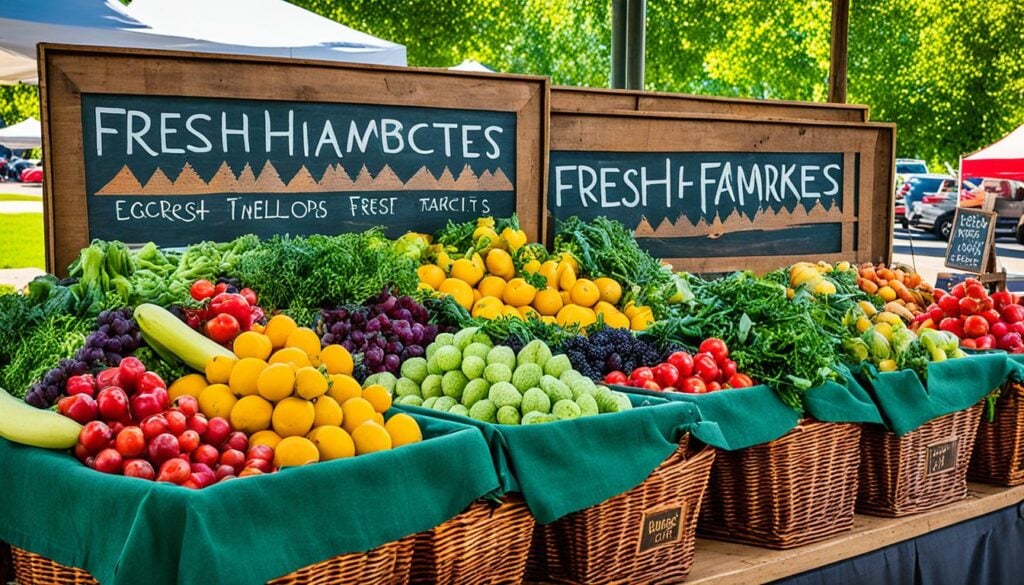 fresh produce from local sourcing