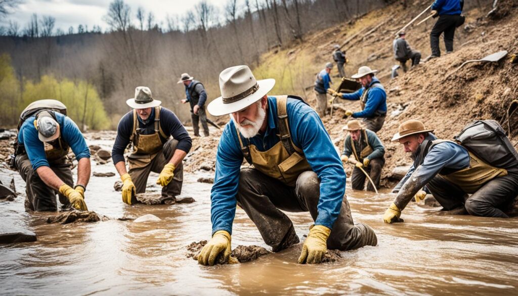 gold prospecting in Charlotte