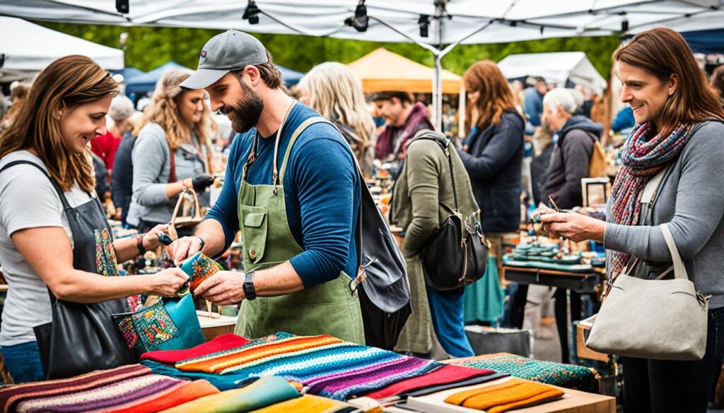 handmade products at Portland's Saturday Market