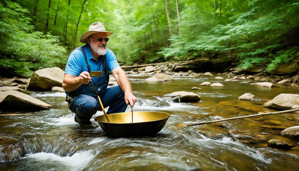 hidden gems gold panning Charlotte