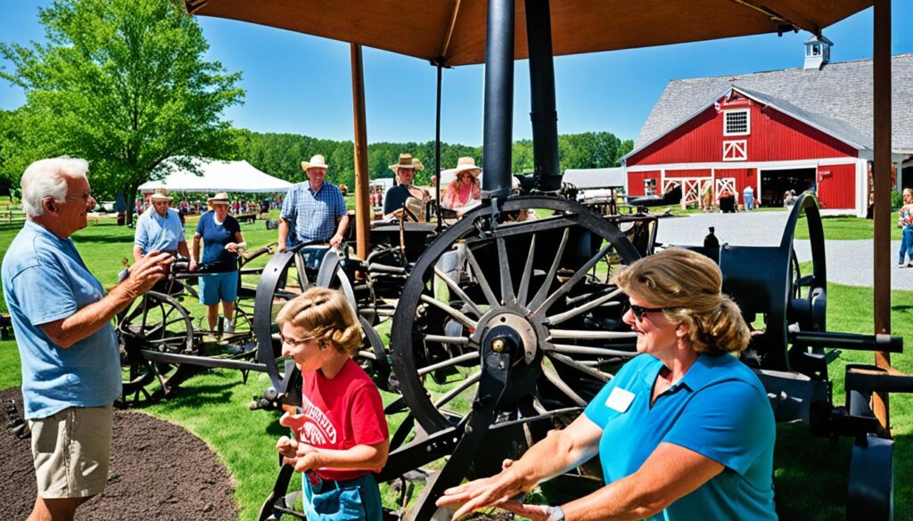 interactive exhibits at the living history museum