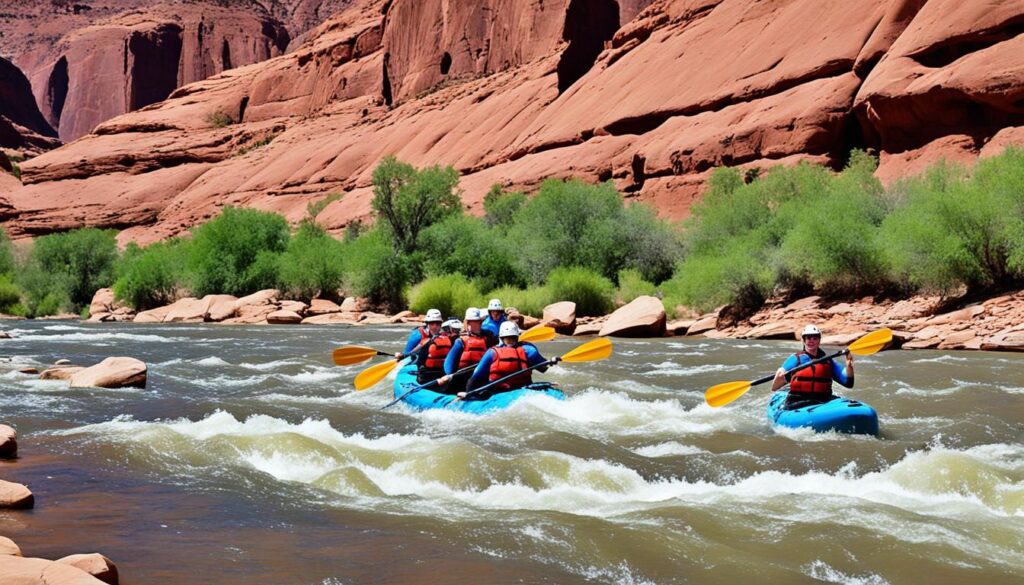 kayaking in Moab kayaking in Moab