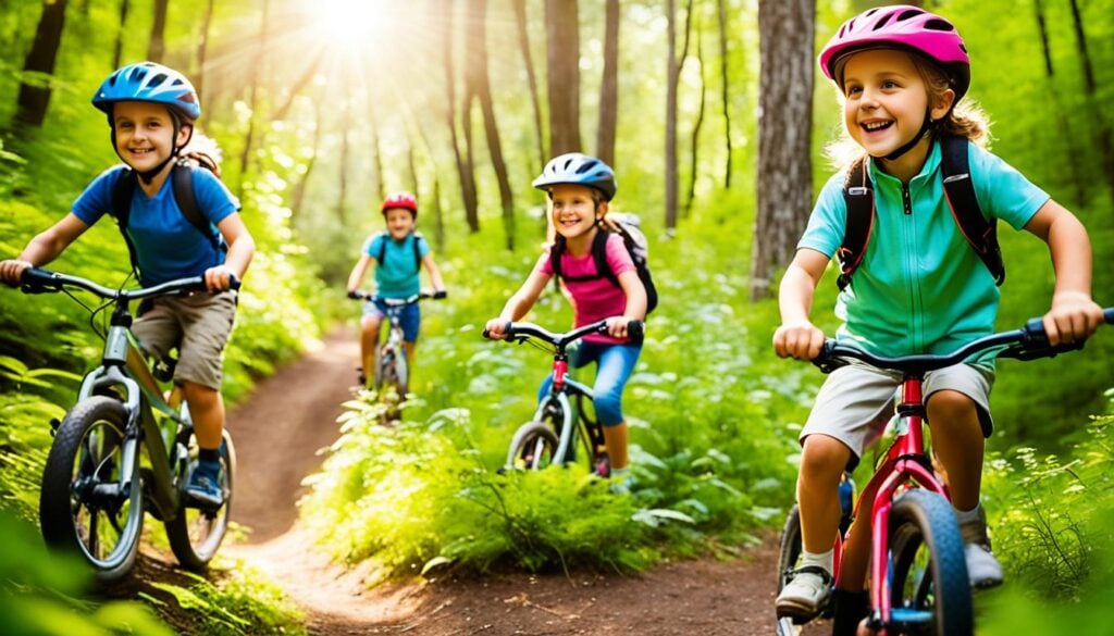 kid-friendly bike trails