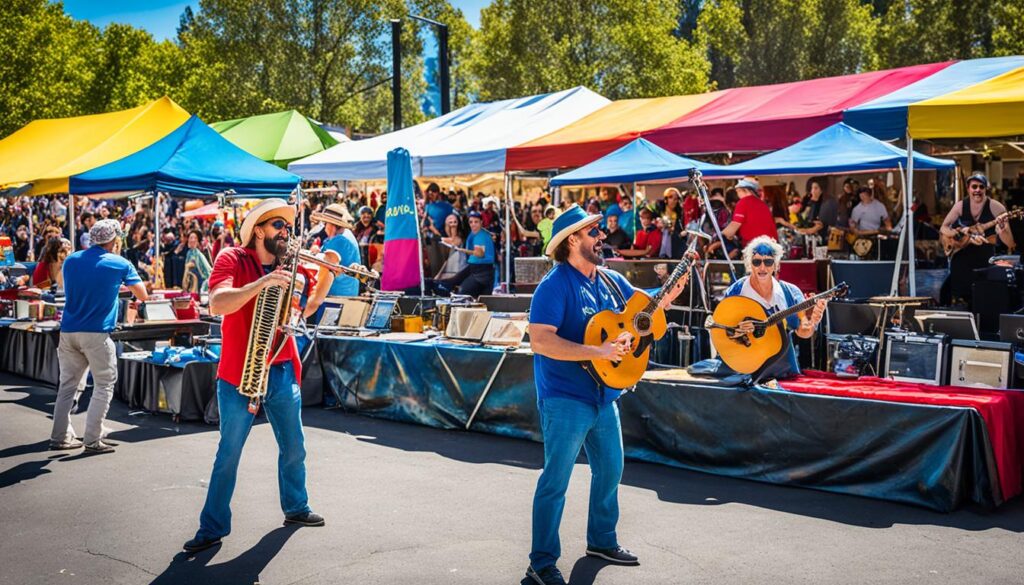 live music at Park Silly Sunday Market