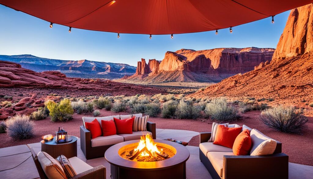 luxury camping Moab Utah