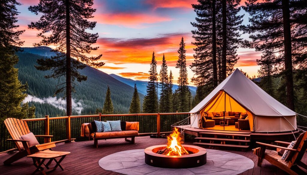 luxury camping near Bend