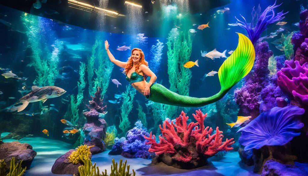 mermaid shows at Ripley's Aquarium mermaid shows at Ripley's Aquarium