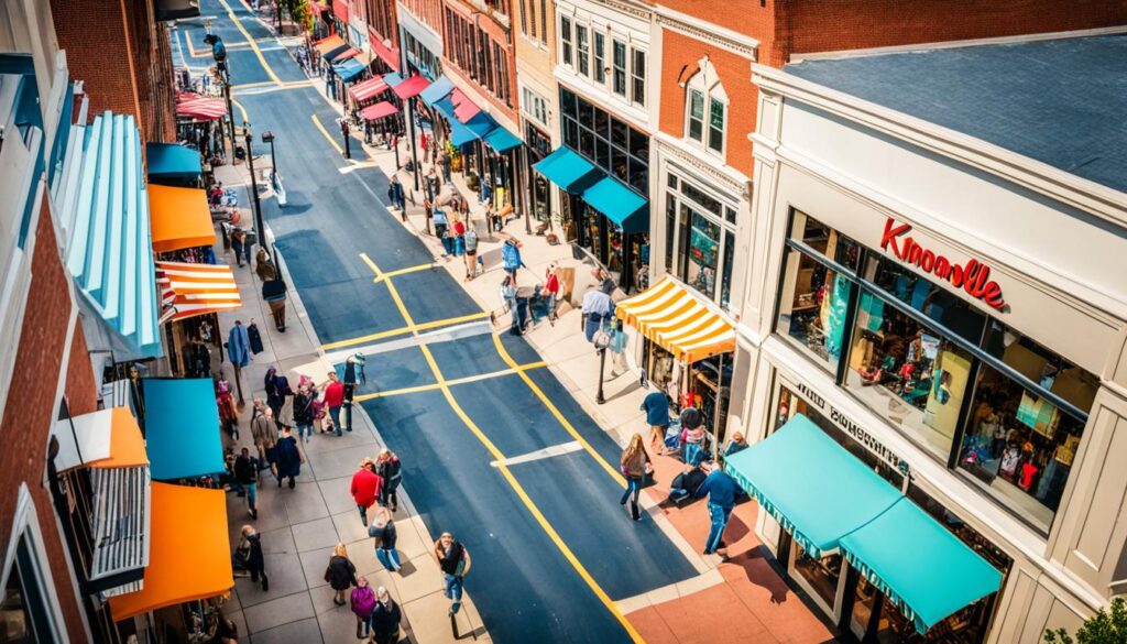 navigate shopping Knoxville