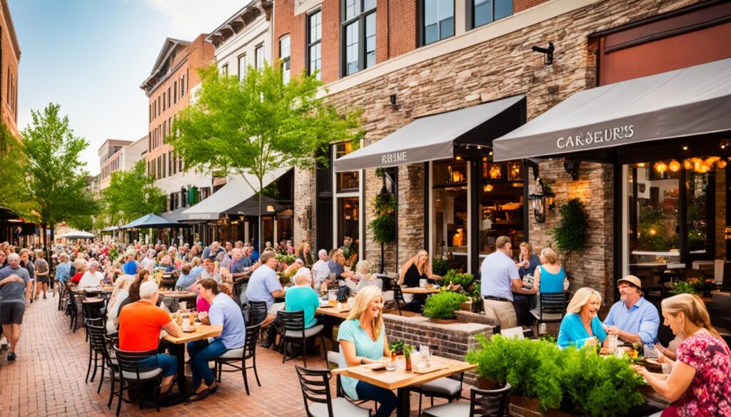 outdoor dining in Greenville