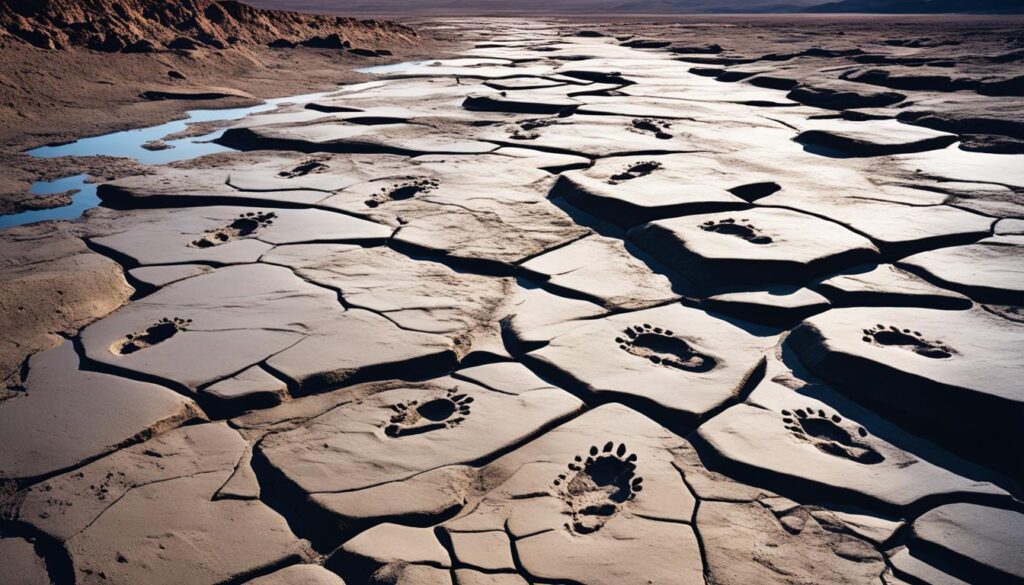 prehistoric footprints prehistoric footprints