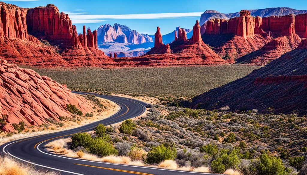 red rock formations